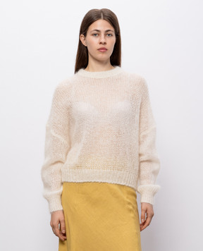 Brunello Cucinelli Свитер с мохером цвета айвори MLC349300P