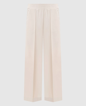 Max & Co Бежеві штани LULATO з логотипом MCOULULATO