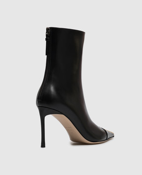 Tom Ford Чорні шкіряні ботильйони W3899LCL002P