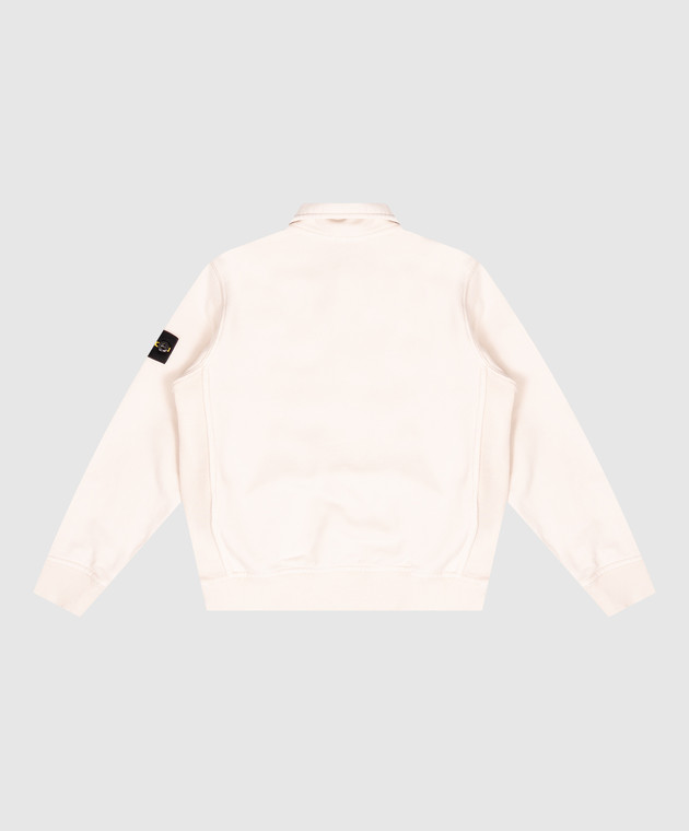 Stone Island Детский бежевый свитшот с воротником-поло L2S166100012S0A2068 изображение 2
