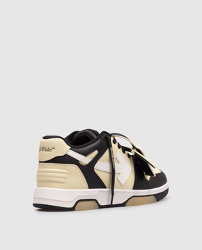 Off-White Кожаные кроссовки Out Of Office с контрастным логотипом OMIA189S26LEA008