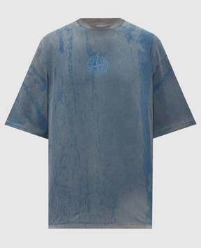 Stone Island Голубая футболка с принтом логотипа L2S152100002S0440