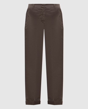 Peserico Штани кольору хакі A04680T2302481