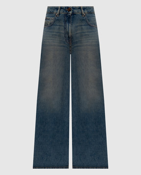 Peserico Синие джинсы с эффектом потертости P04114L79Q04962