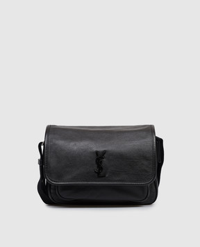 Saint Laurent Чорна шкіряна сумка NIKI з монограмою логотипа 776611AAGAF