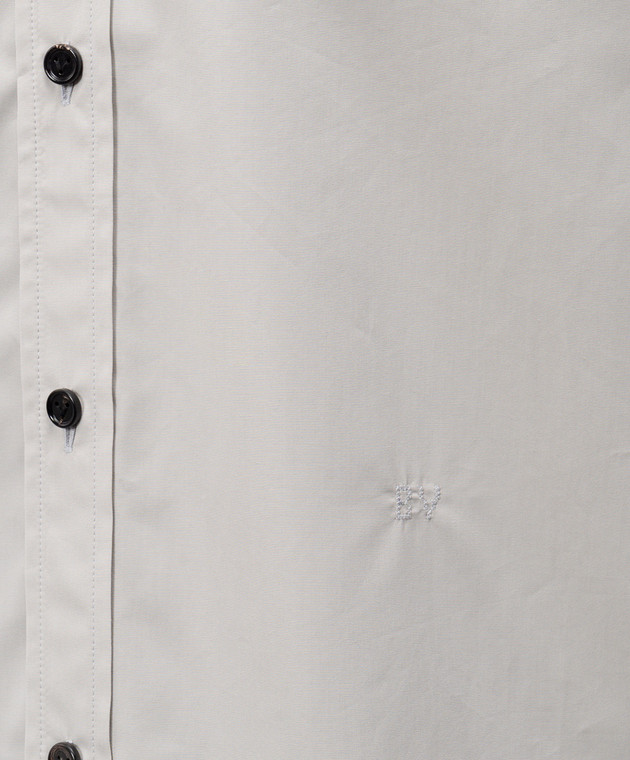 Bottega Veneta Серая рубашка с короткими рукавами 852469V6CV0 изображение 5