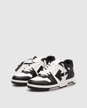 Off-White Білі шкіряні кросівки Out Of Office OWIA259C99LEA006