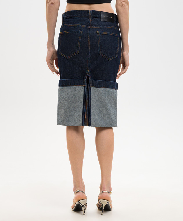 Khaite Синя джинсова спідниця Kilian з відворотом 1190908040 зображення 4