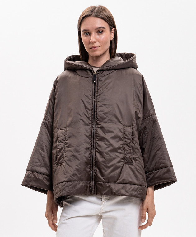 Max Mara Коричнева куртка FIORE MTCFIORE зображення 3