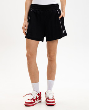 Off-White Чорні шорти з принтом логотипа 2CL002S26JER001