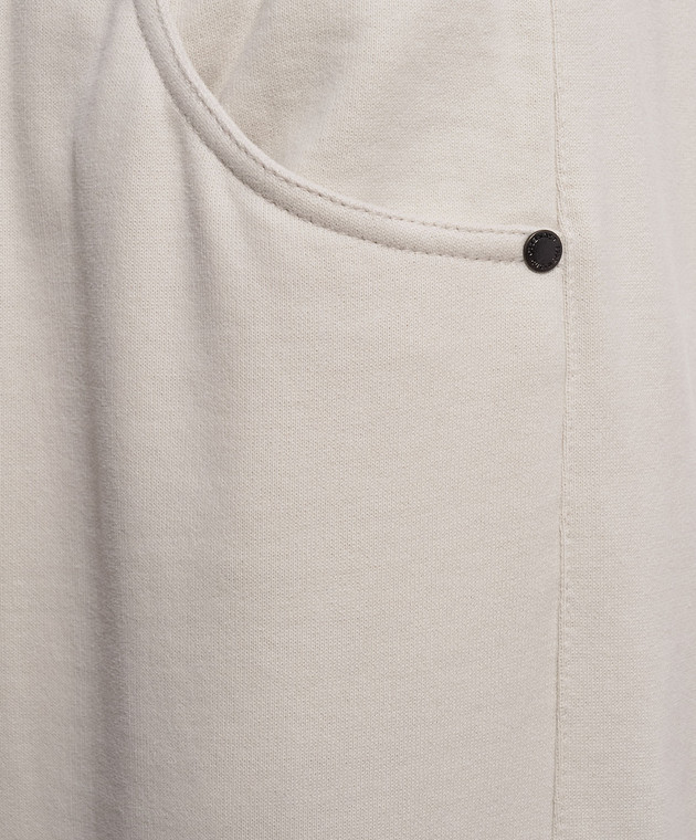 Brunello Cucinelli Бежевые штаны MN05NHF499 изображение 5