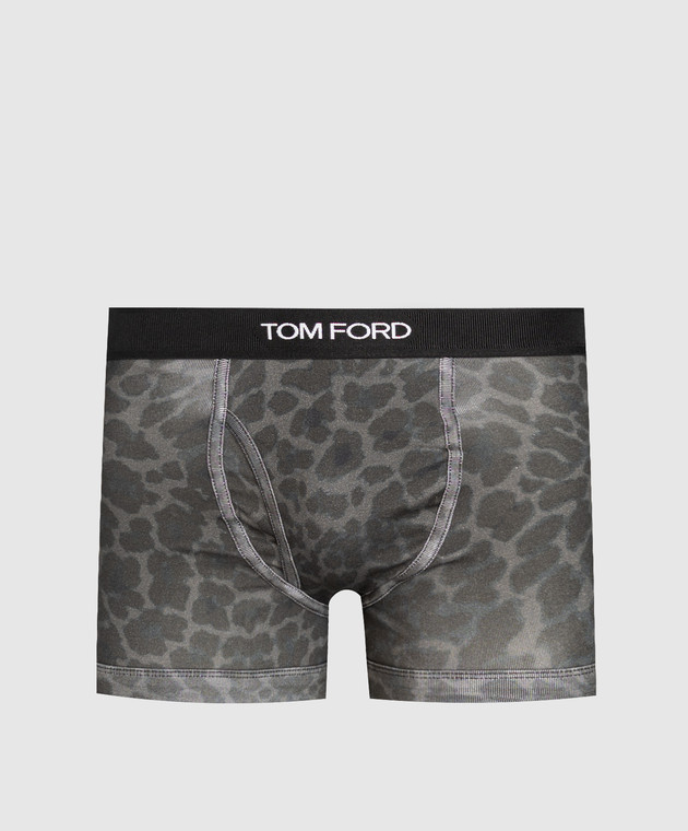 Tom Ford Серые трусы-боксеры в принт T4LC31230