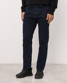 Stone Island Синие джинсы с патчем L2S14J100007S0J12