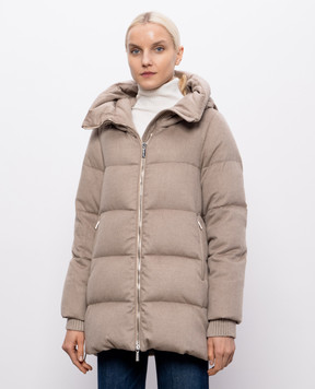 MooRER Бежевый пуховик из шерсти и кашемира CARINZIA CARINZIALS9