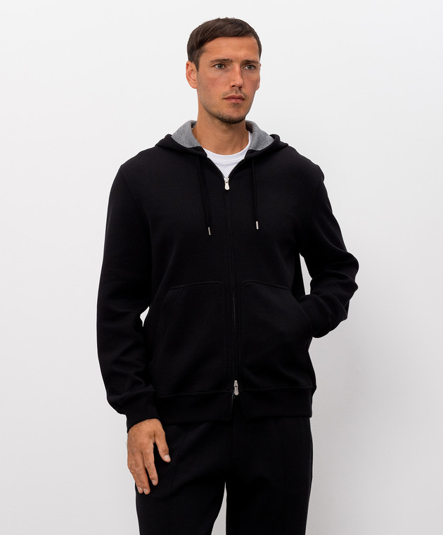 Brunello Cucinelli Спортивна куртка чорного кольору MM8319069G зображення 3