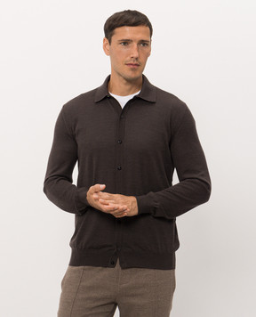 Bertolo Cashmere Кардиган из шерсти и шелка 902601000048