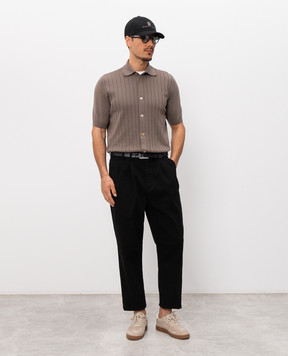 Brunello Cucinelli Коричневая рубашка M29204006