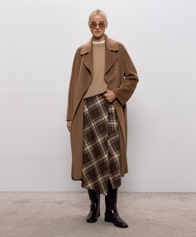 Max Mara Белая футболка PANFILO с узором монограммы MXMPANFILO изображение 2