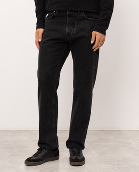 Stone Island Чорні джинси з патчем логотипа L2S14J100005S0J32