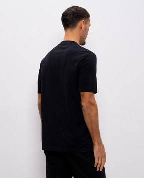 Brunello Cucinelli Черная футболка с принтом M0B138517