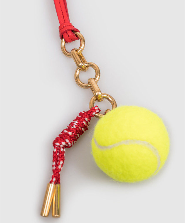 Bally Красный брелок для сумки в форме теннисного мяча WLK01FVT961 изображение 3
