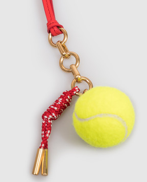 Bally Красный брелок для сумки в форме теннисного мяча WLK01FVT961