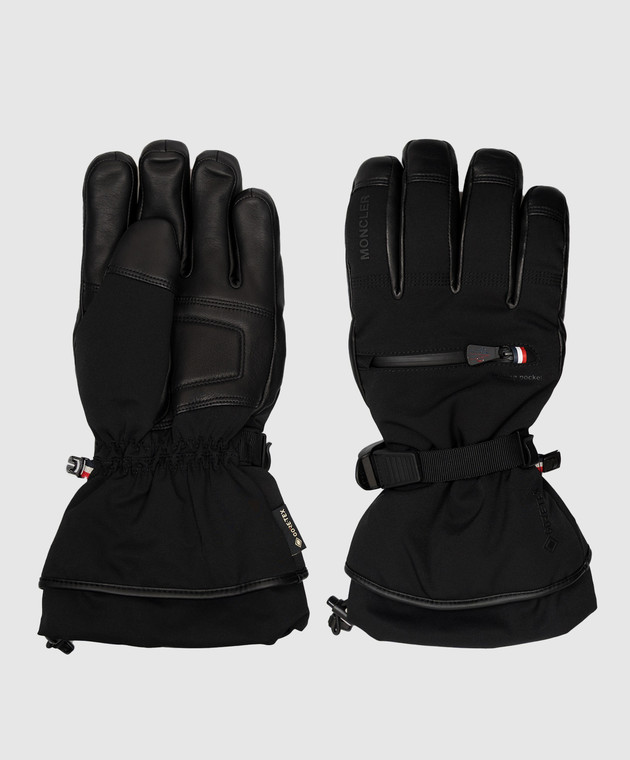 Moncler Grenoble Чорні гірськолижні рукавиці L20973A00001597S5