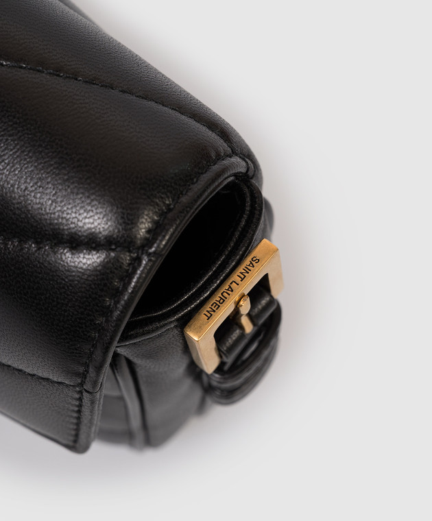 Saint Laurent Черная кожаная сумка кросс-боди LOULOU 873156AAEAX изображение 4