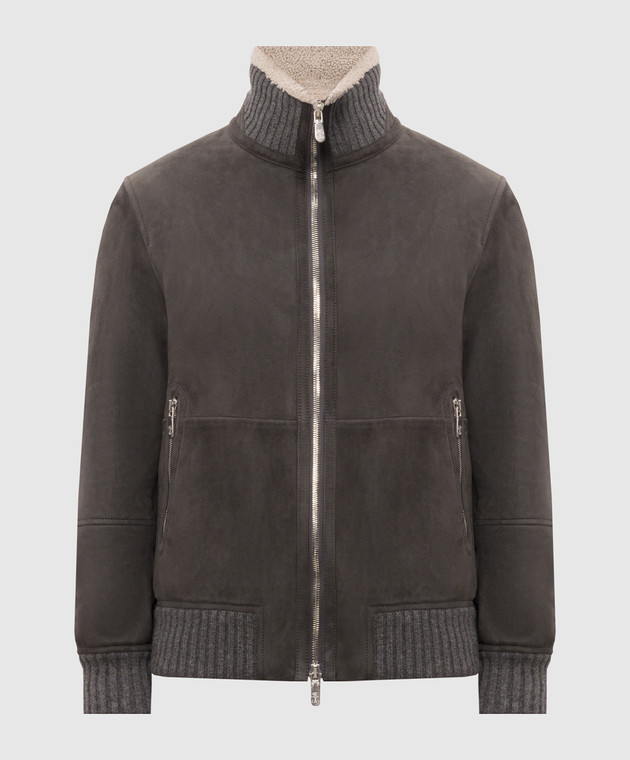 Brunello Cucinelli Сіра дублянка MPMCU1737