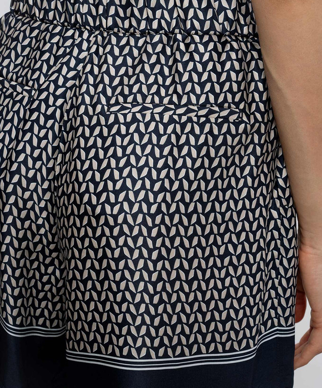 Peserico Сині шорти в принт P0426008190 зображення 5