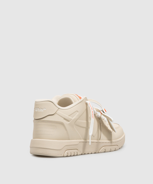 Off-White Бежевые кроссовки Out of Office Molded OF05732272 изображение 3