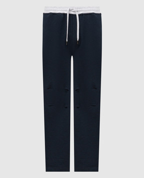 Brunello Cucinelli Сині спортивні штани MR8313381G