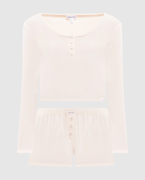 Dore & Rose Жовта піжама Henley HENLEYSLEEPSET