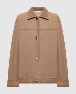 Max Mara Коричневая куртка с эффектом денима MMLFANTE