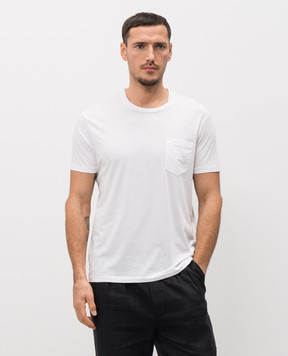 Tom Ford Біла футболка із шовком JCS022JMC084