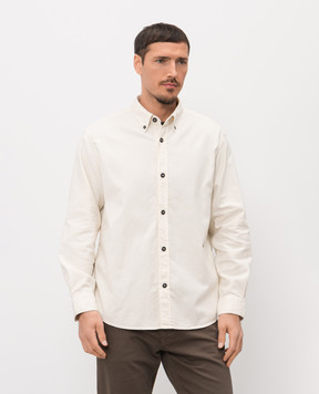 Stone Island Бежева сорочка з вишивкою логотипа L1S151100004S0315