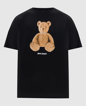 Palm Angels Черная футболка Bear PMAA109S26JER00A
