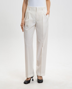 Maison Margiela MM6 Білі штани з вовною S52KA0554M35436