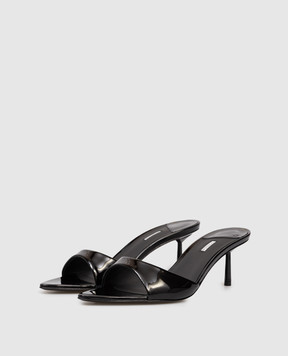 Le Silla Черные лакированные мюли BELLA 6625E060BXPPGSL