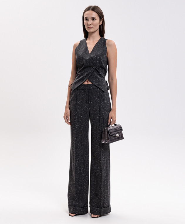 Alexander McQueen Серый жилет из шерсти 871461QJAGG изображение 2