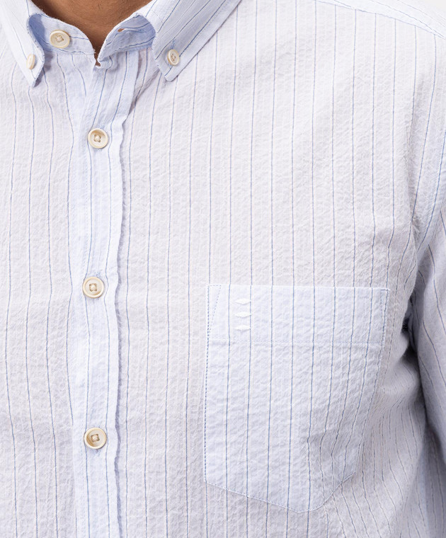 Florentino Блакитна сорочка в смужку 126720611841 зображення 5