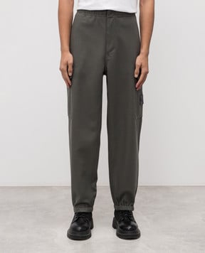 Stone Island Серые джогеры с шерстью K2S153100021S0F24