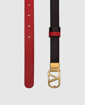Valentino Шкіряний двосторонній ремінь VLogo 8W2T0SU8IYR