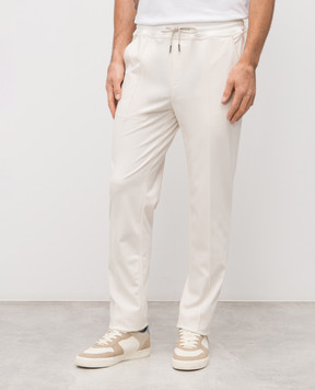 MooRER Білі спортивні штани Matthew MATTHEWJ