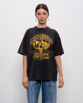 Alexander Wang Черная футболка с принтом UCC4251851