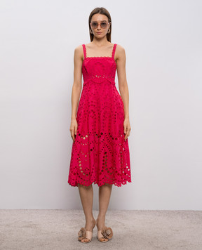 Charo Ruiz Рожева сукня міді Glimmer 263611