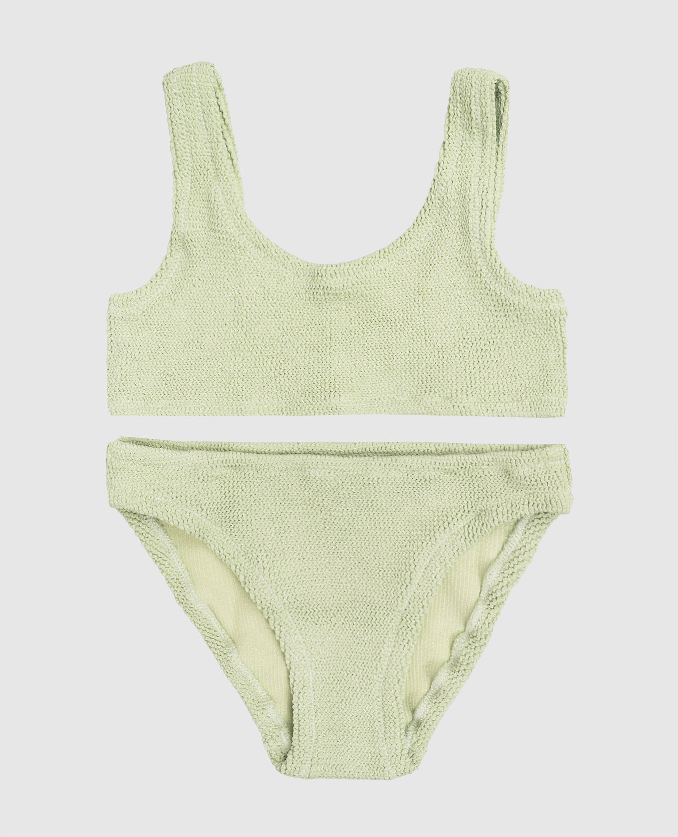 

Детский зеленый купальник Baker с люрексом, Раздельные купальники