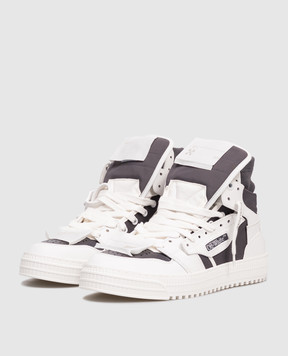 Off-White Білі комбіновані хайтопи 3.0 Off-Court OMIA065F25LEA001