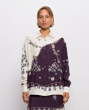 Versace Блуза із шовку в принт 10256861A18682