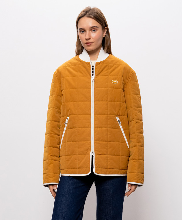 Ami Paris Коричневий бомбер з нашивкою UJK938PL0117w зображення 3